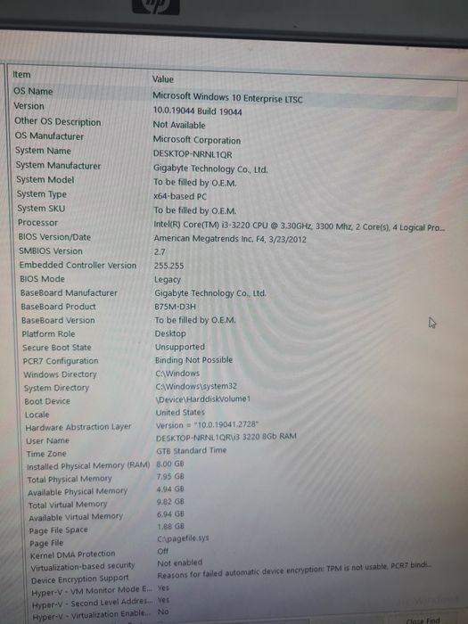 PC Desktop Office/Școală – Intel i3, 8GB RAM, Windows 10 LTSC – Stare