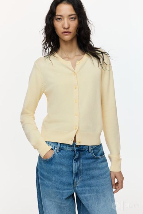 Кардиган H&M в трендовом сливочном цвете