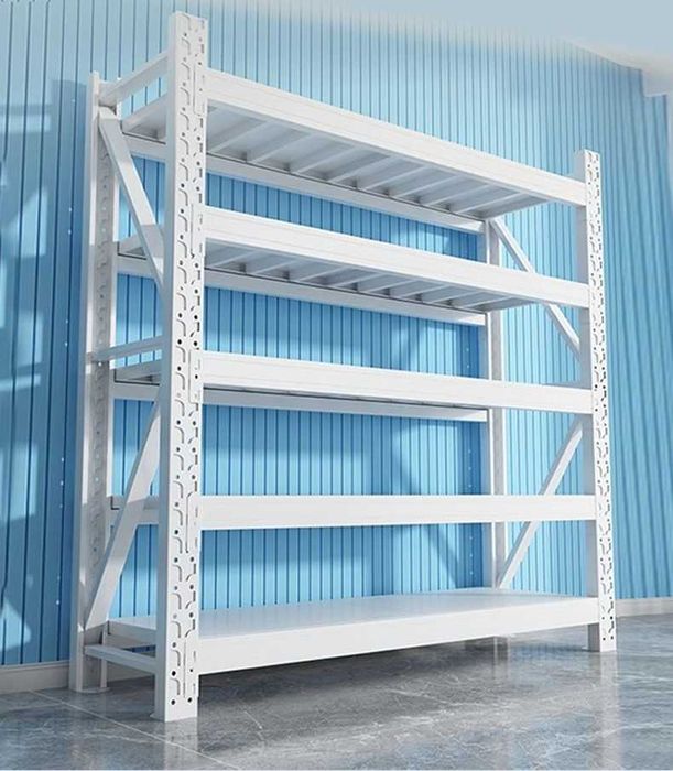 Металлический стеллаж для ванной с регулируемыми полками