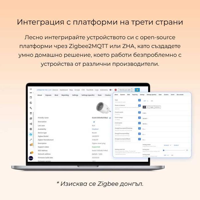 SONOFF iPlug S60 TPF – Zigbee Смарт преходен контакт 16A/4000W