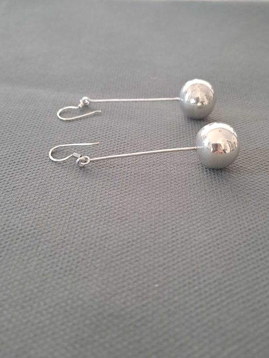 Cercei sfera mare din argint 925