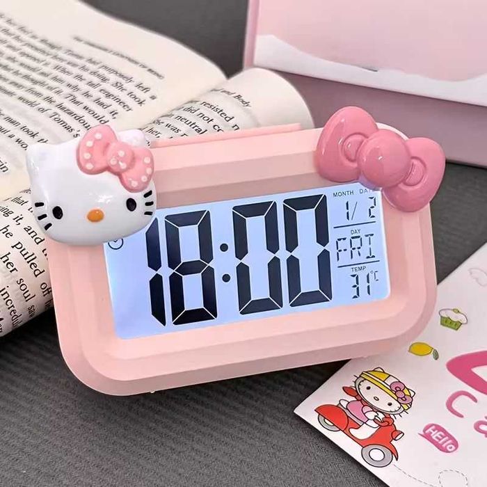 Ceas Sanrio copii personalizare stickere NOU, roz, decoratiune, fetita