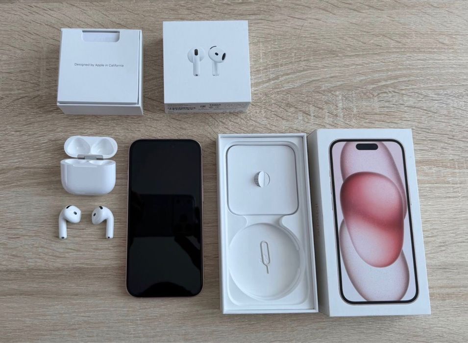 Продам Iphone 15 pink 256 Гб и чехлы