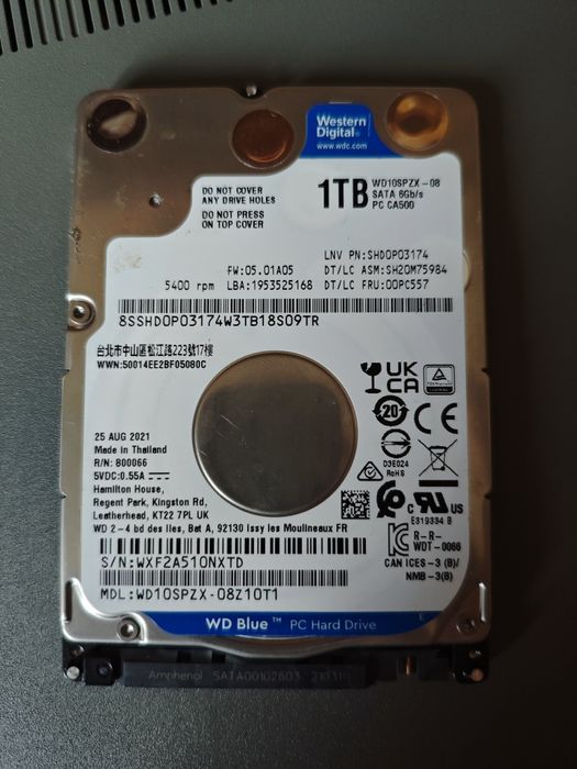 Жёсткий диск 1 терабайт