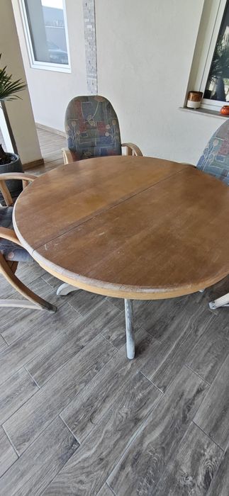 Set mobilier terasa lemn masiv.