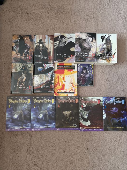 Vampire Hunter D manga/Light novel English/Japanese language