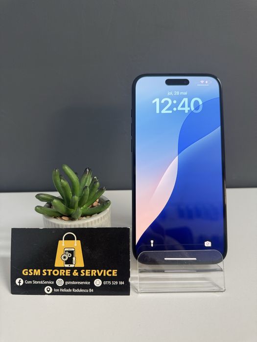 Iphone 16 Plus 128Gb Black 2 Ani Garantie Gsm Store&Service