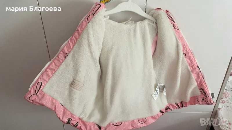 Зимно яке с качулка зайче, размер 92 / 2 години