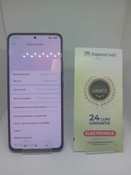 Xiaomi Redmi Note 14 5G (35662/30 Pacurari 2) Garantie 2 Ani!