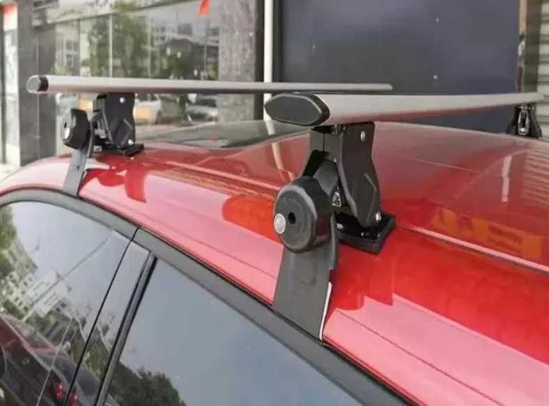 Универсални напречни греди за коли без рейки - 130см, с ключ. Багажник