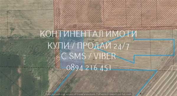 Кодззд 70093. Поземлен имот 2дка, граничещ със селската регулация, която в момента се прилага - до микрорайона има улици