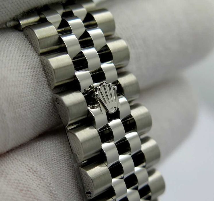 Silver Black Rolex Datejust