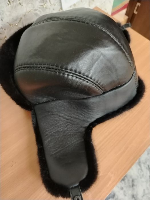 Шапка ушанка норковая