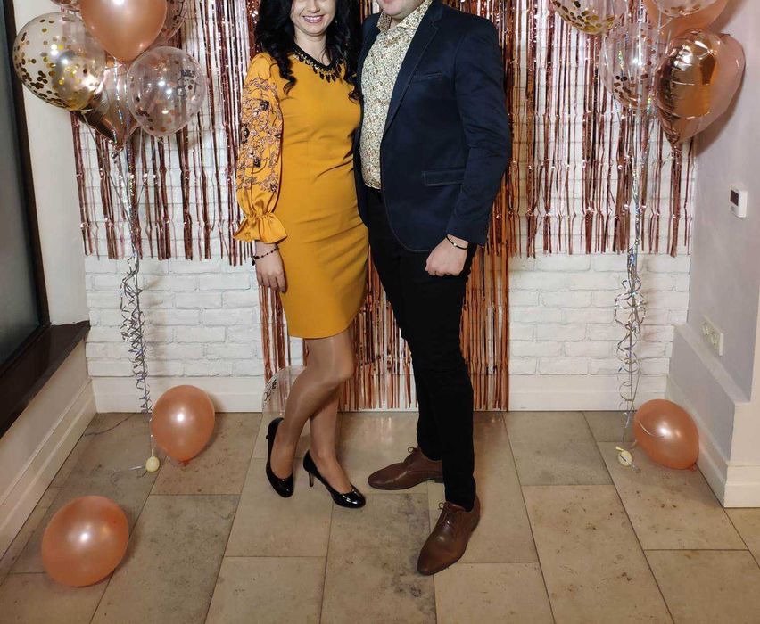 Rochie galbena eleganta