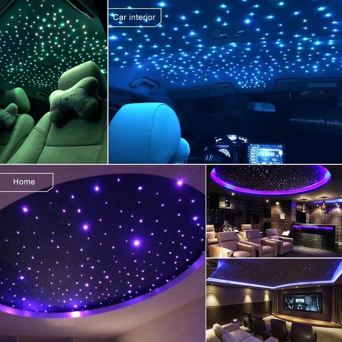 Kit Plafon Instelat Stelute Plafon 500 Buc x 3M Twinckle Stars RGBW