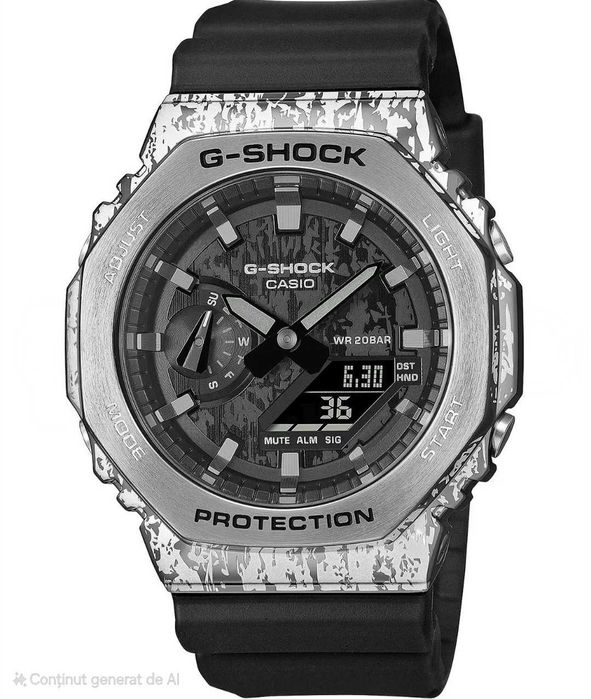 Ceas Sport Casio G shock GM 2100b Grundge Camufaj, Metal-Rubber ,Nou, Garantie 2ani