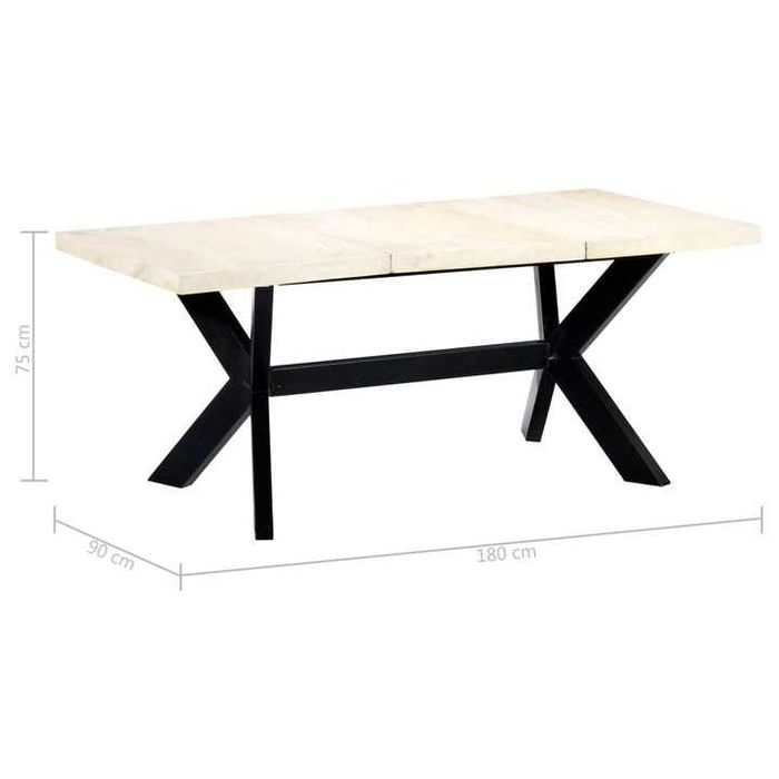 Masa Bucatarie Lemn Masiv Mango Vidaxl The Home Kika Ikea Exotique Lux Mobexpert Oferta Kitchen Alb White Wood Premium Noua Exotic Thailanda