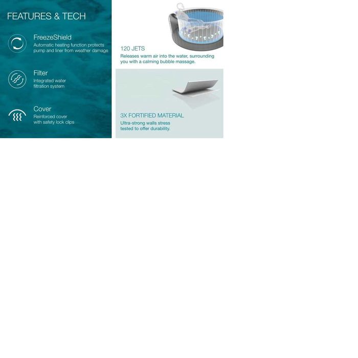 Бассейн. Уличная надувная спа-ванна с гидромассажем.