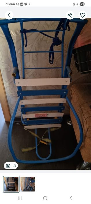 Санки с ручкой детские