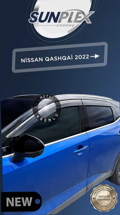 Ветробрани с хром лайсна  Honda CRV Qashqai C5 Aircross BYD 4бр vetrobrani