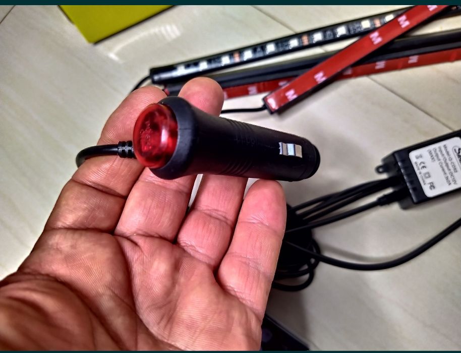 Lumini ambientale auto Kit interior 18 LED RGB 5050, Camping, Pescuit