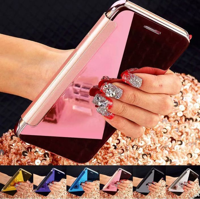 Husa flip clear view pentru Samsung Galaxy J7 2017