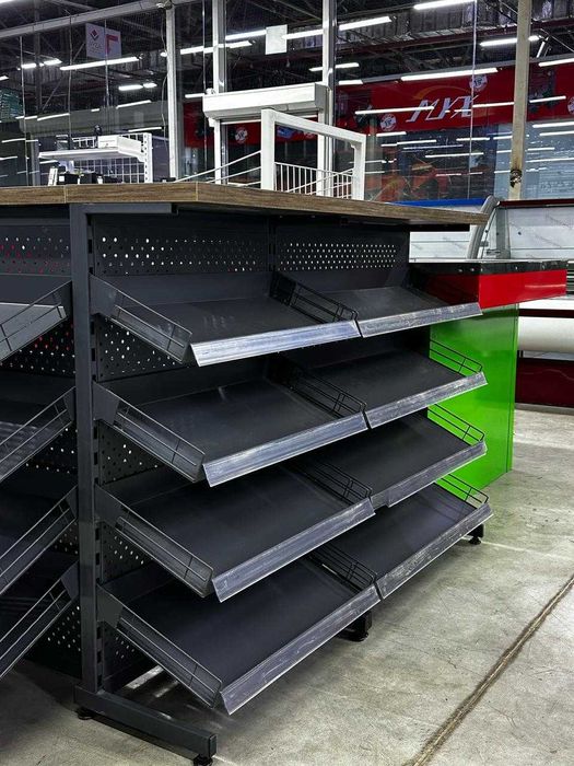 Железные полки под чипсы кондитерские островной для магазина базар