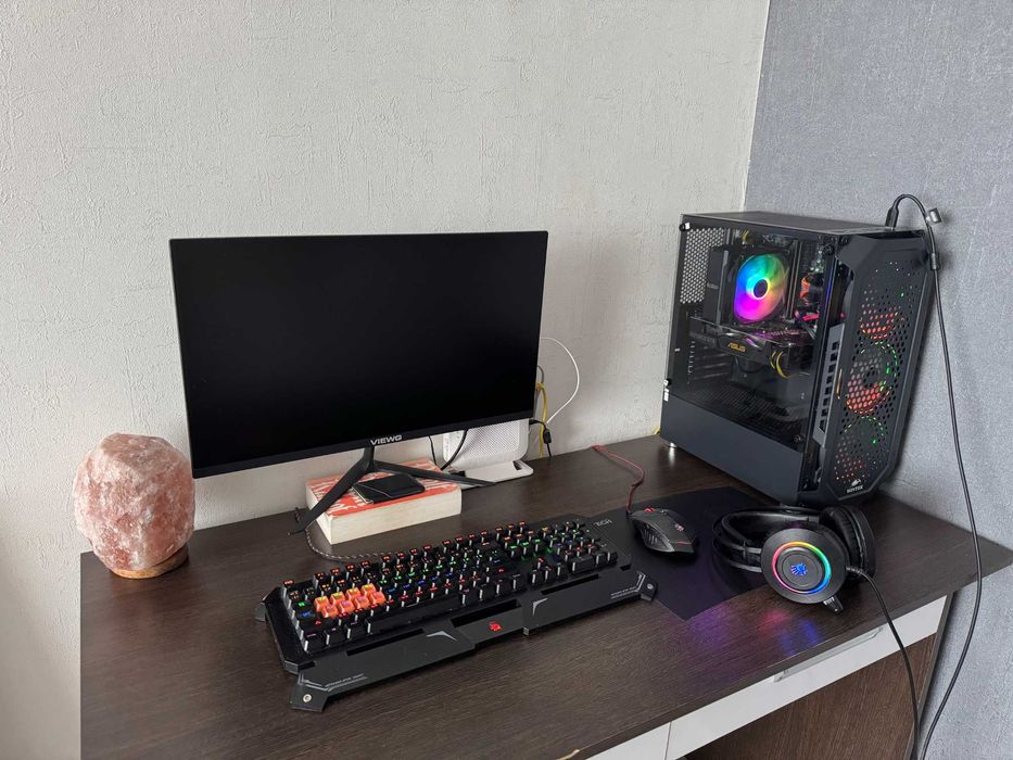 Игровой ПК i5-10400f,GTX 1660super,монитор VIEWG U240,периферия Bloody