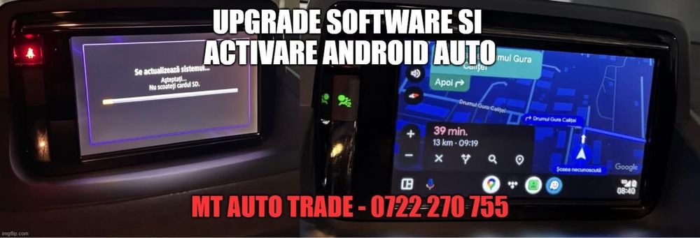 Upgrade EasyLink R Link 1 si 2 Renault - Android Auto Carplay, Harti