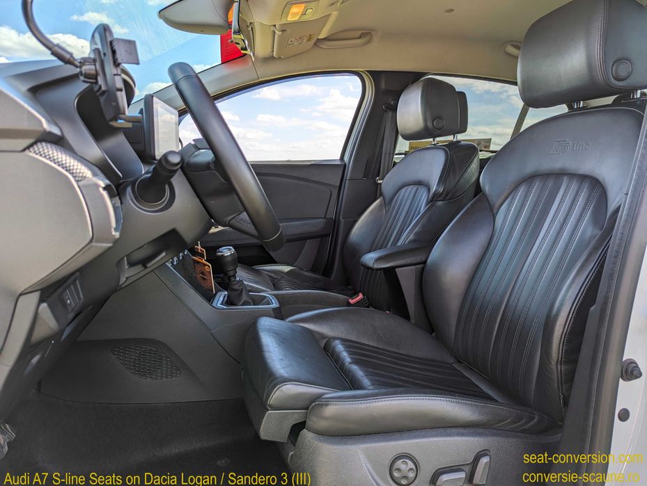 Sistem adaptare scaune de Audi A7 4G8/4K8 pe Logan Sandero 3 III 2020+