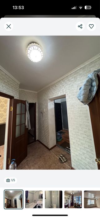 1 бөлмелі пәтер жалға беріледі.