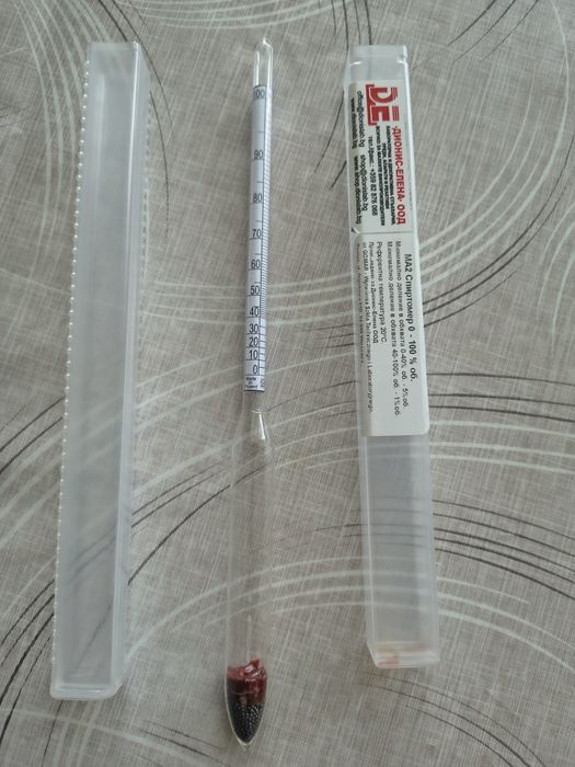 Спиртомер  и захаромер за измерване на алкохолни градуси