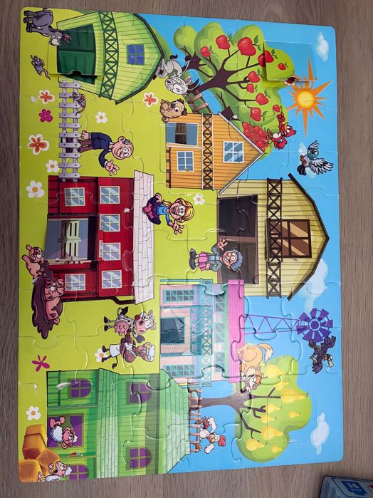 Jucării montesori/ lemn/ puzzle