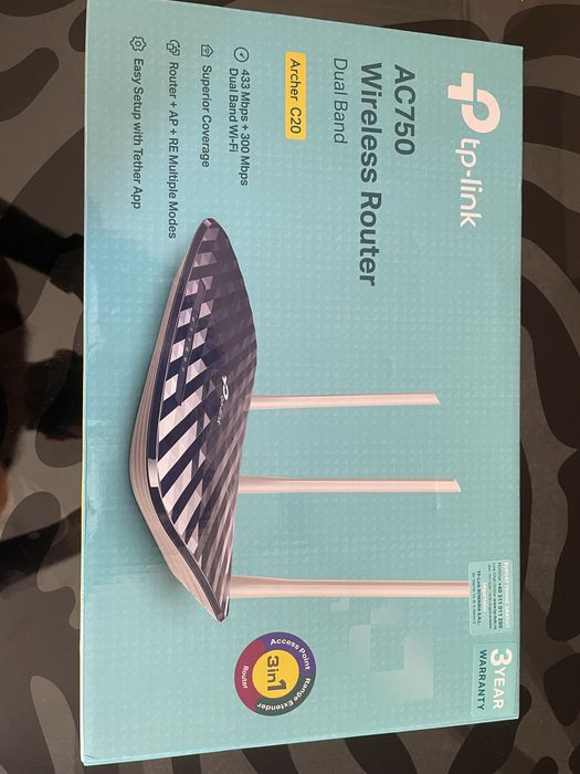 Tp-link AC750 Archer C20 безжичен рутер dual band