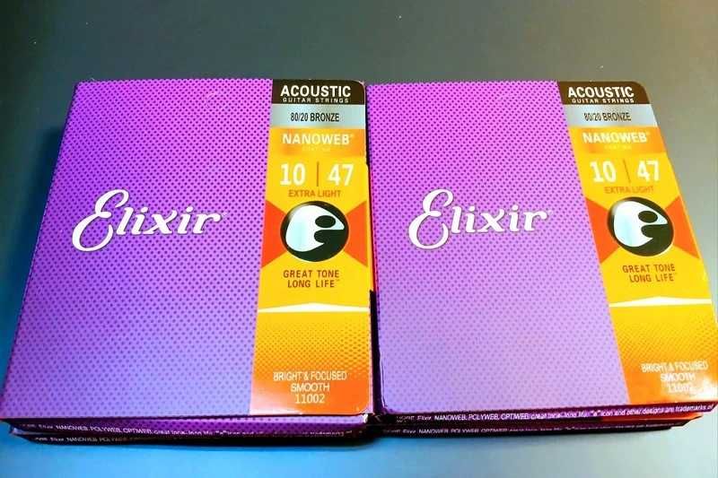 Elixir Corzi de chitara acustica 80/20 Bronz 10-47