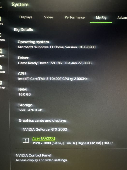 Vand PC Gaming Myria urgent