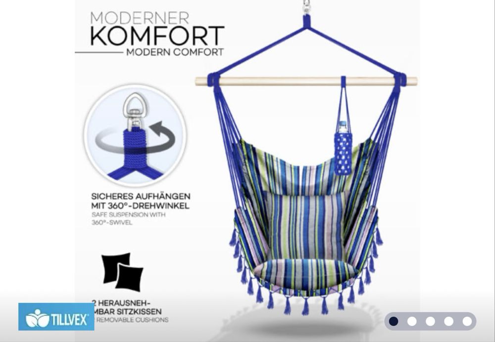 Висящ стол - люлка Tillvex