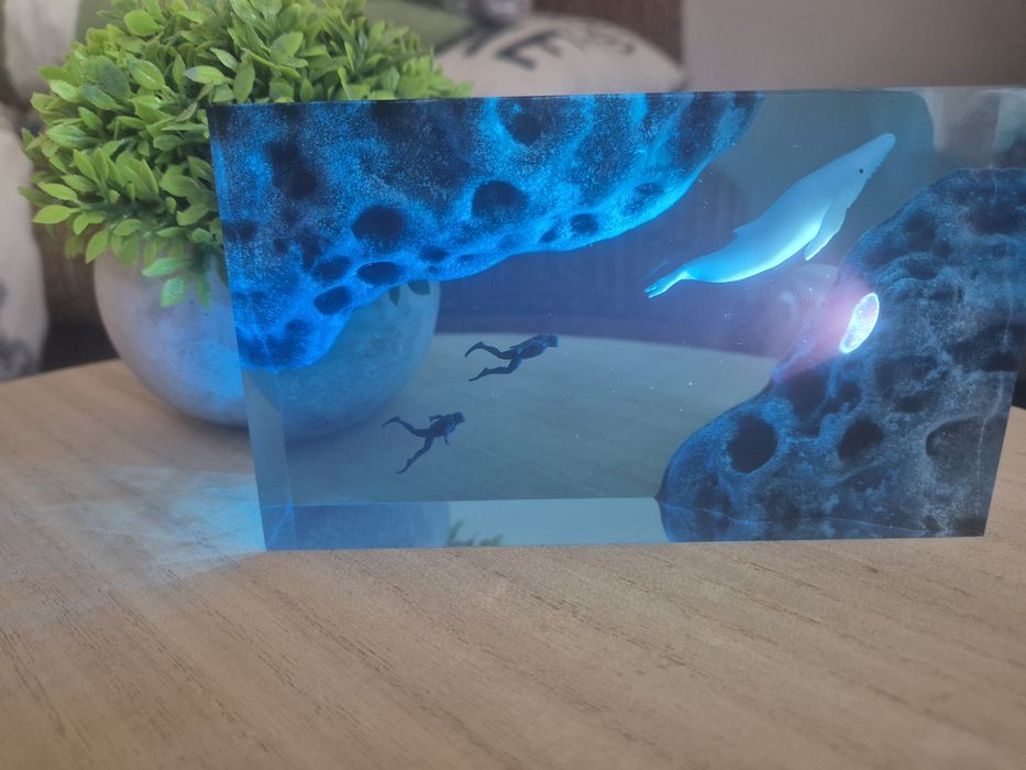 Нощна лампа от епоксидна смола