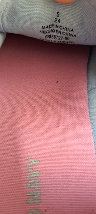 Нови детски маратонки кецове сини розови Old Navy р-р 35