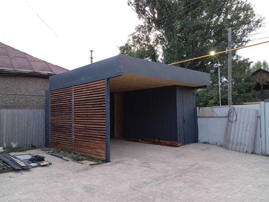 Беседка со складом Изготовление