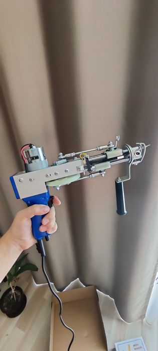 Kit complet Tufting: Pistol electric covoare + Bobinator lână + Pânză cadou
