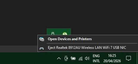 Adaptor USB WiFi 7 BE6500 Tri-Band 6G/5G/2.4G WPA3 streaming 8K latență scăzută, NOU