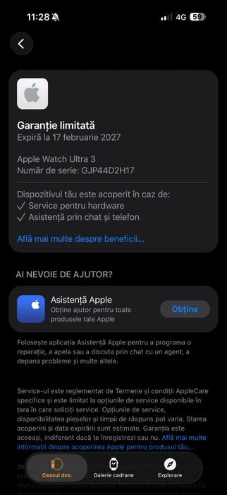 Vand apple watch ultra 3 natural titanium 49mm