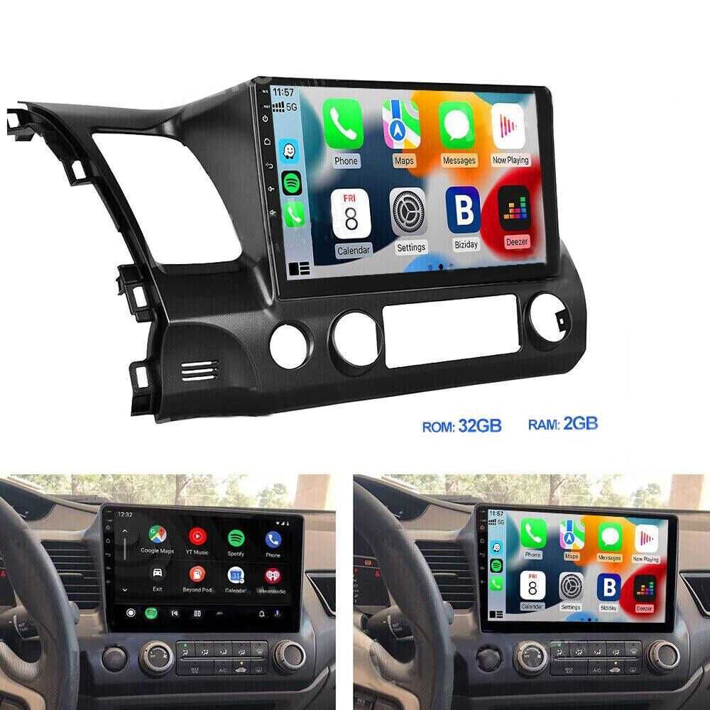 10" Навигация Двоен дин Мултимедия за Honda Civic Android Хонда Civic ...