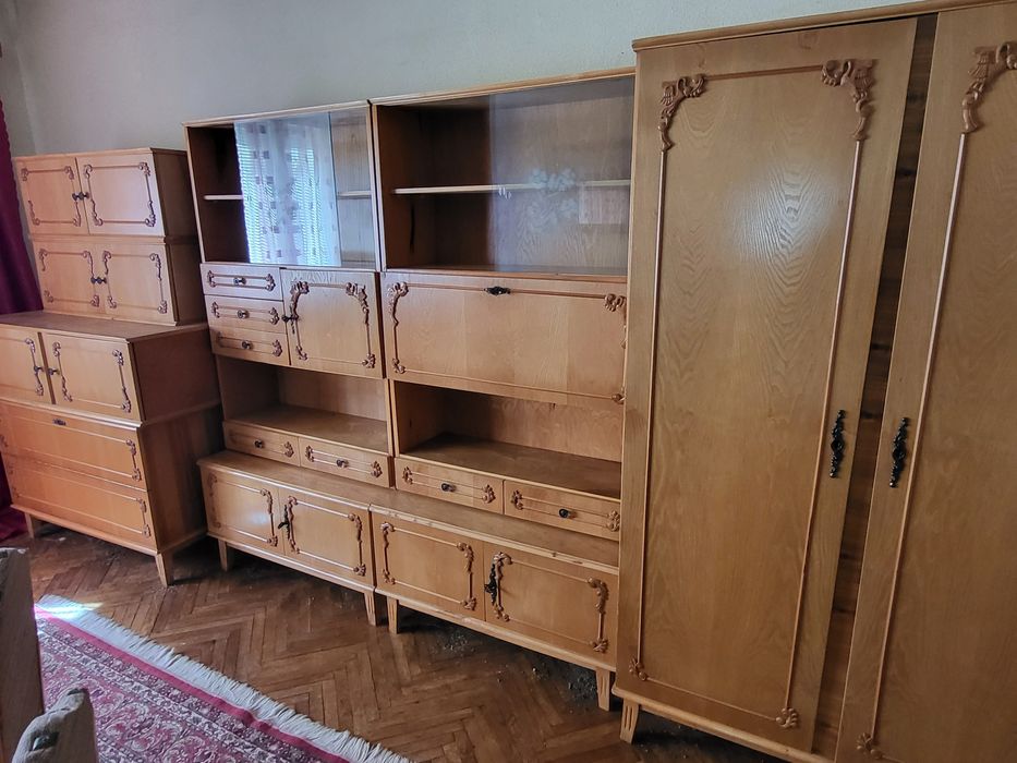 Mobila rustic cu masa si scaune