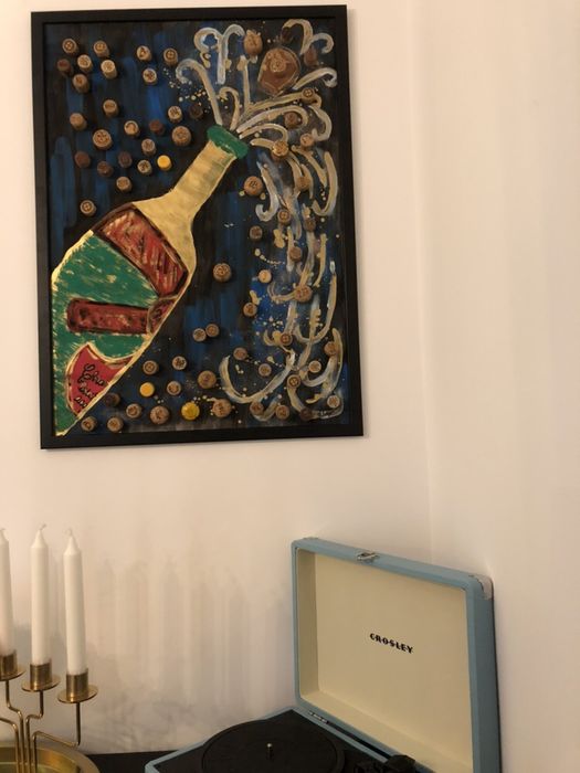 Tablou cu dopuri de pluta perfect pentru restaurant bistro