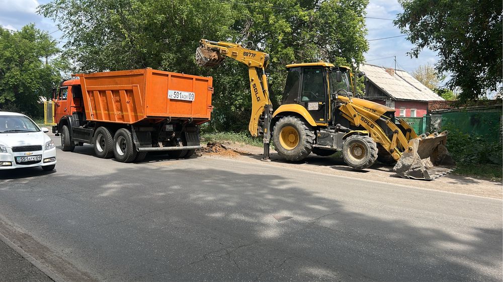 Услуга камаза и погрушика