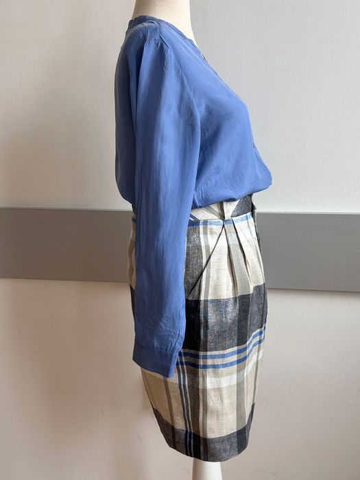 Елегантна пола с висока талия Zara & копринена туника Massimo Dutti