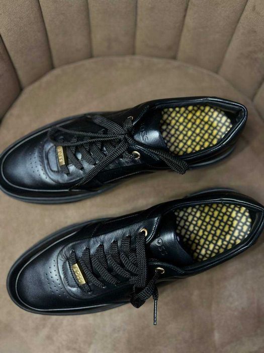 BOSS мужские кожаные кроссовки ИТАЛИЯ РАЗМЕР 45