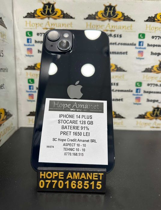 Hope Amanet P3  Iphone 14 Plus  91% BAT